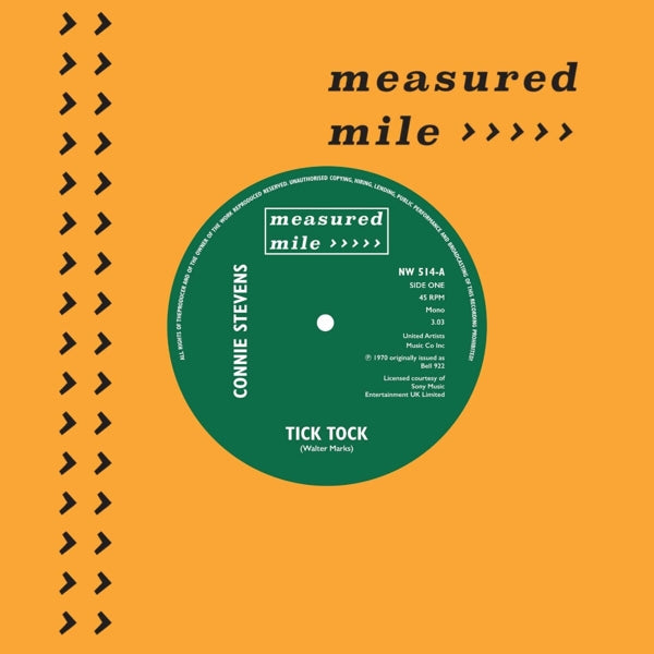 |  7" Single | Connie Stevens - Tick Tock/Keep Growing Strong (Single) | Records on Vinyl