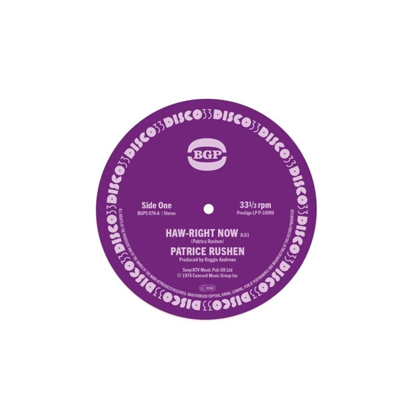 |  7" Single | Patrice Rushen - Haw-Right Now / Kickin' Back (Single) | Records on Vinyl