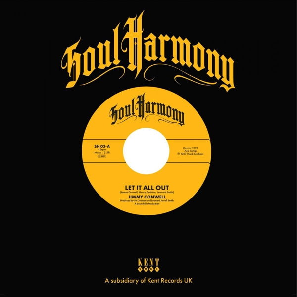 |  7" Single | Jimmy & the Exits Conwell - Let It All Out / I'm So Glad (Single) | Records on Vinyl
