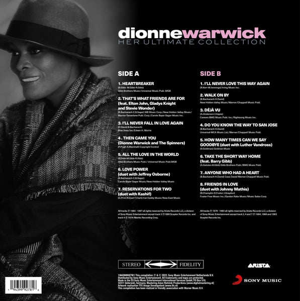 | Vinyl LP | Dionne Warwick - Her Ultimate Collection (LP) | Records on Vinyl