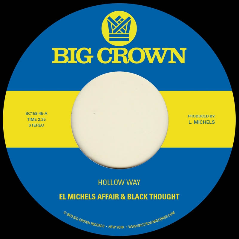 |  7" Single | El Michels Affair & Black Thought - Hollow Way (Single) | Records on Vinyl