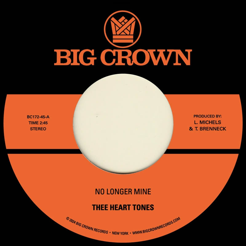 |  7" Single | Thee Heart Tones - No Longer Mine (Single) | Records on Vinyl