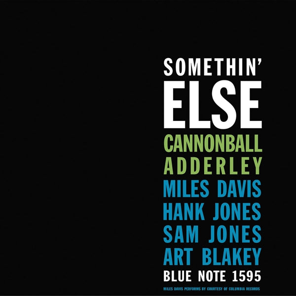 |  Vinyl LP | Cannonball Adderley - Somethin' Else (LP) | Records on Vinyl
