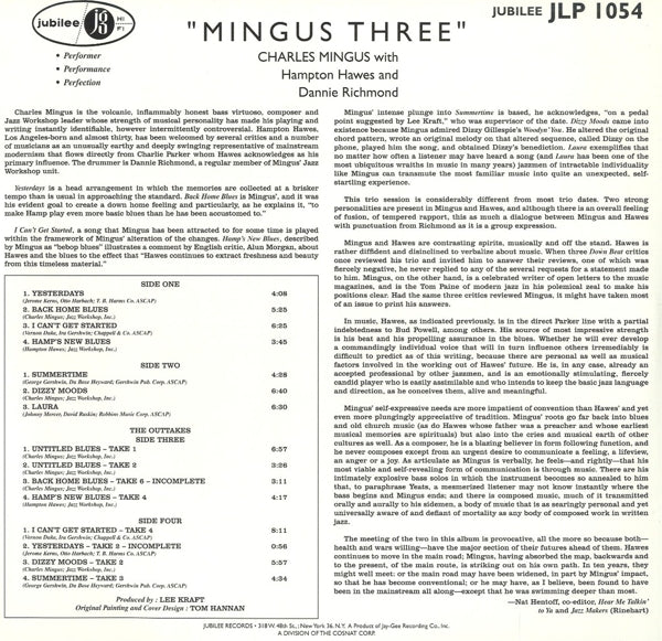 |  Vinyl LP | Charles Mingus - Mingus Three (2 LPs) | Records on Vinyl