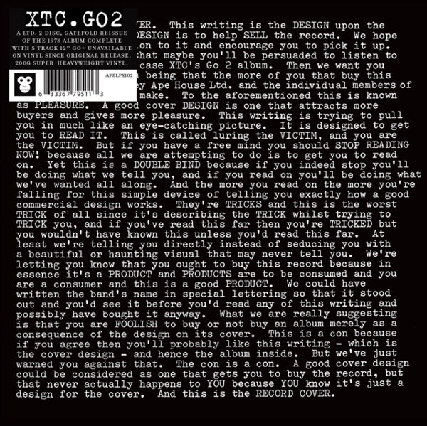 |  Vinyl LP | Xtc - Go2 (2 LPs) | Records on Vinyl