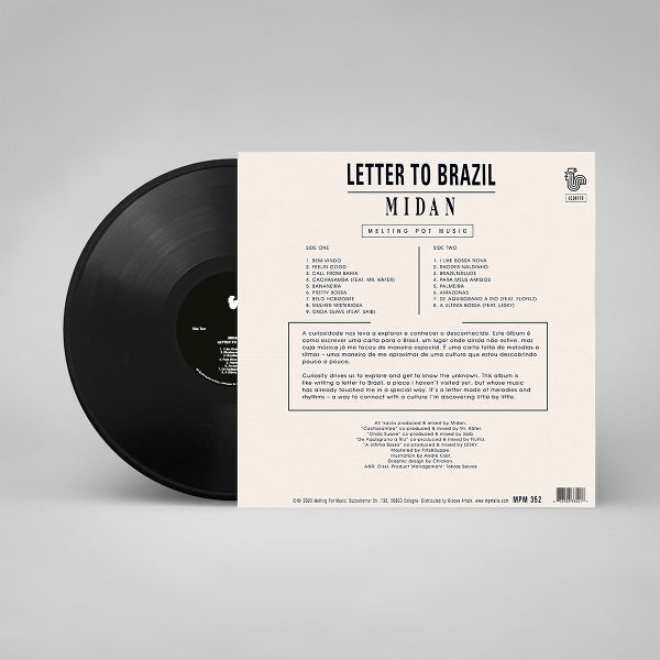 |  Vinyl LP | Midan - Letter To Brazil (LP) | Records on Vinyl