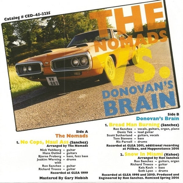 |  7" Single | Nomads/Donovan's Brain - No Copes, Haul Ass (Single) | Records on Vinyl