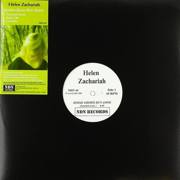 |  12" Single | Helen Zachariah - Kodak Ghosts Run Amok (Single) | Records on Vinyl