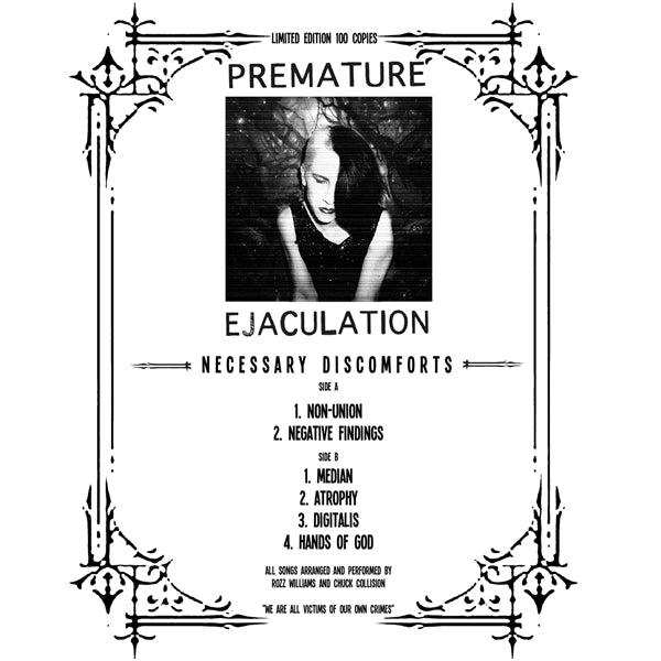 |  Vinyl LP | Premature Ejaculation - Necessary Discomforts (LP) | Records on Vinyl