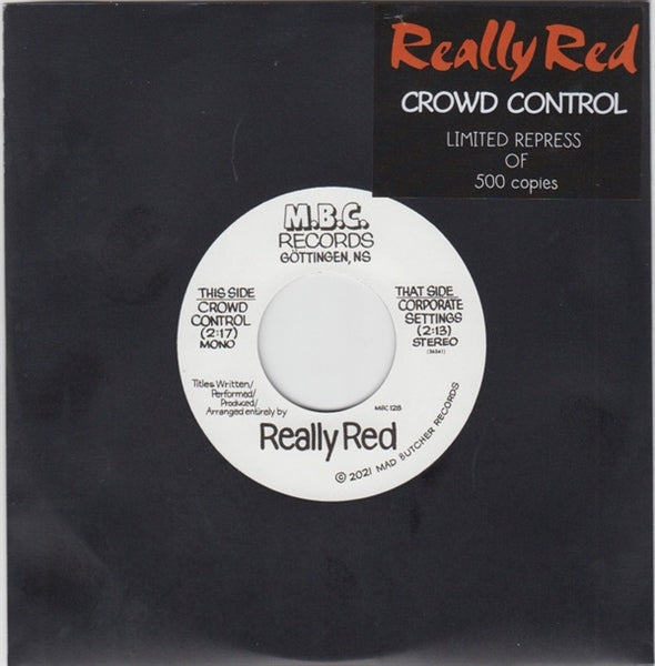 |  7" Single | Really Red - Crowd Control/Corporate Settings (Single) | Records on Vinyl
