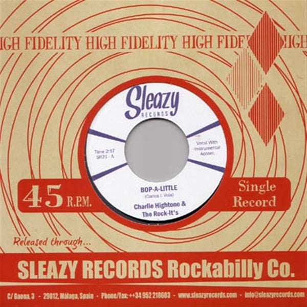 |  7" Single | Charlie -& the Rock It's- Hightone - Bop a Little (Single) | Records on Vinyl