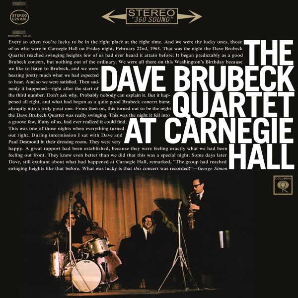 |  Vinyl LP | Dave Quartet Brubeck - At Carnegie Hall (2 LPs) | Records on Vinyl