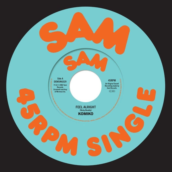 |  7" Single | Komiko - Feel Alright / Feel Alright (Instrumental) (Single) | Records on Vinyl