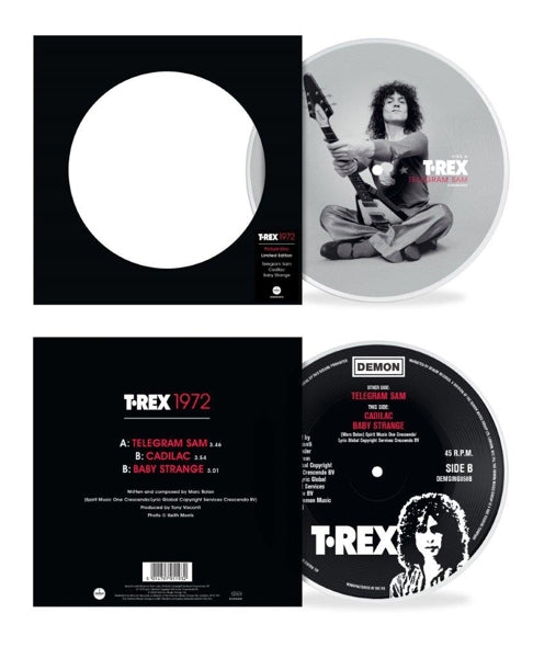 |  7" Single | T. Rex - Telegram Sam / Cadilac / Baby Strange (Single) | Records on Vinyl