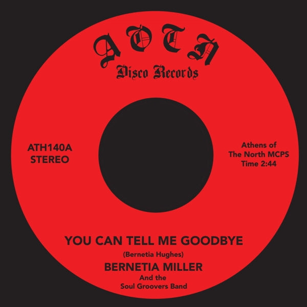 |  12" Single | Bernetia & the Soul Groovers Miller - You Can Tell Me Goodbye (Single) | Records on Vinyl