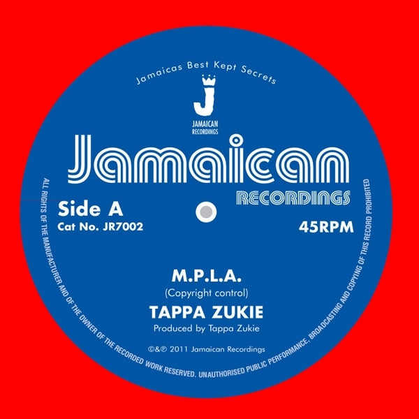 |  7" Single | Tappa Zukie - M.P.L.A./Version (Single) | Records on Vinyl