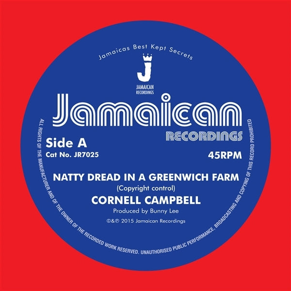 |   | Cornell Campbell - Natty Dread In a Greenwich Farm/Version (Single) | Records on Vinyl