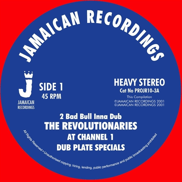 |  12" Single | Revolutionaries - 2 Bad Inna Bull Dub (Single) | Records on Vinyl