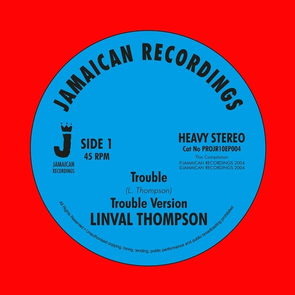 |  12" Single | Linval Thompson - Trouble/Di Wicked Dem (Single) | Records on Vinyl