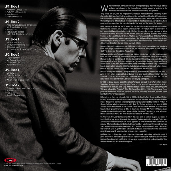 |  Vinyl LP | Bill Evans - Platinum Jazz (3 LPs) | Records on Vinyl