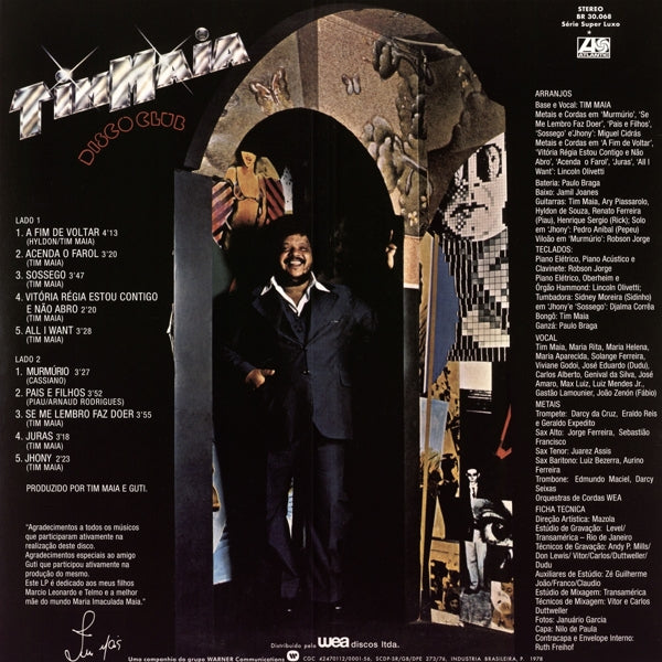 |  Vinyl LP | Tim Maia - Disco Club (LP) | Records on Vinyl