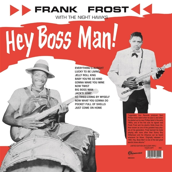 |  Vinyl LP | Frank With the Night Hawks Frost - Hey Boss Man! (LP) | Records on Vinyl