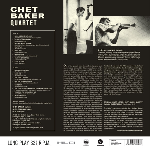 Chet Baker - Chet Baker With Russ Freeman (LP)