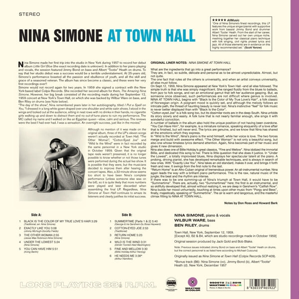 |   | Nina Simone - At Town Hall (LP) | Records on Vinyl