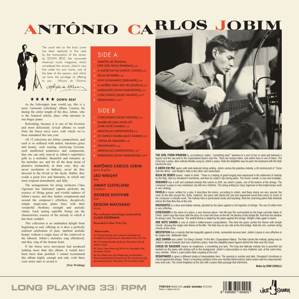 |  Vinyl LP | Antonio Carlos Jobim - Girl From Ipanema (LP) | Records on Vinyl