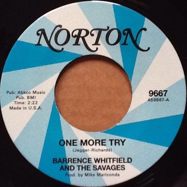 |  7" Single | Barrence & Savages & Stompin' Riffraffs Whitfield - One More Try / What a Shame (Single) | Records on Vinyl