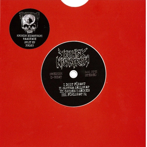 |  7" Single | Kronisk Misantropi & Waarface - Split (Single) | Records on Vinyl