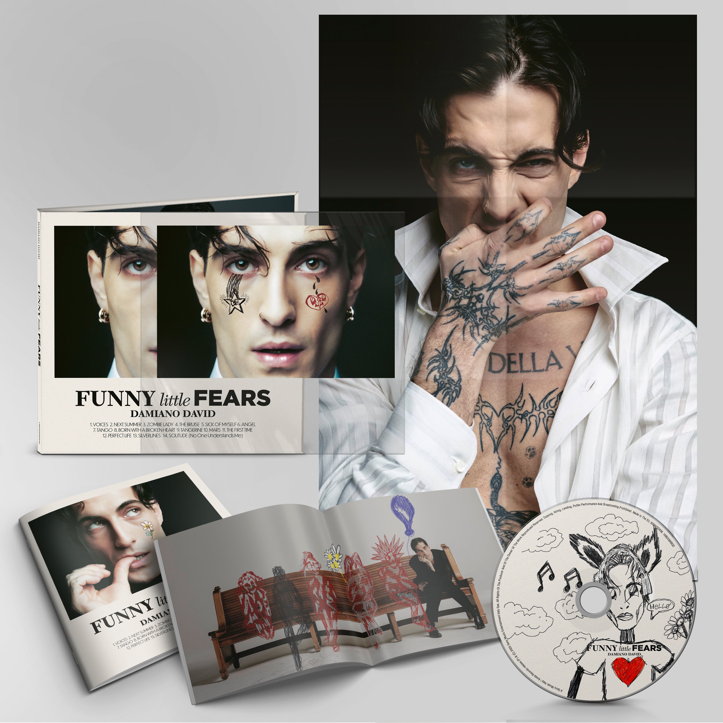 | Vinyl LP | Damiano David - Funny Little Fears (LP+CD) (Bundel) | Records on Vinyl