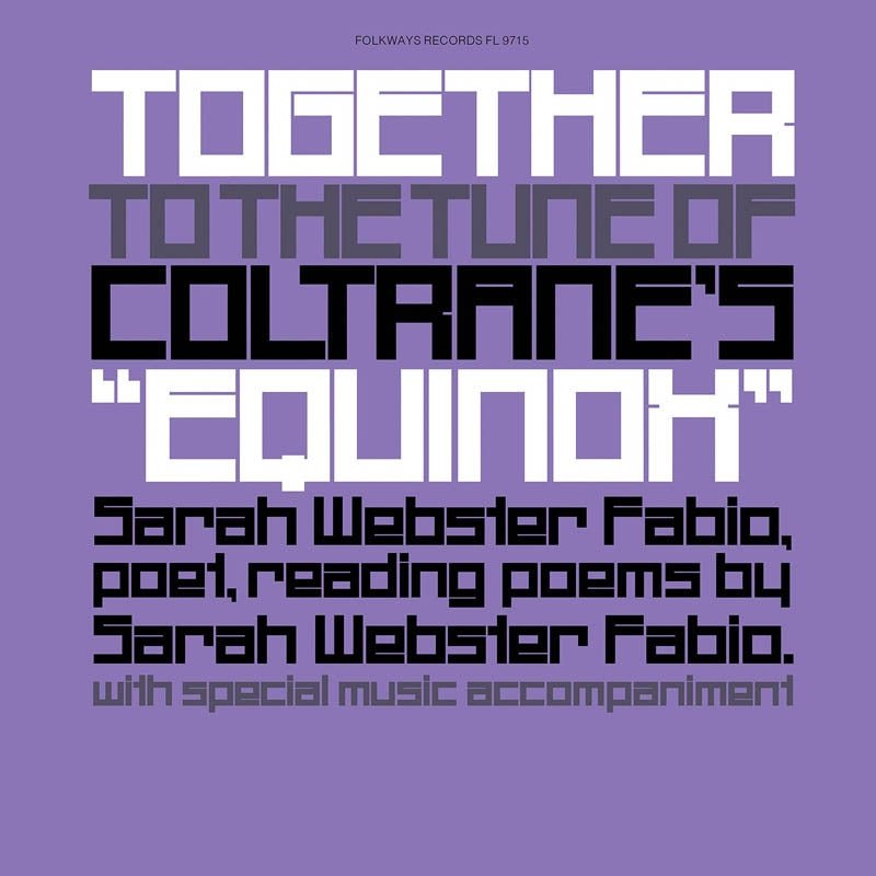 |  Vinyl LP | Sarah Webster Fabio - Together To the Tune of Coltrane's "Equinox" (LP) | Records on Vinyl