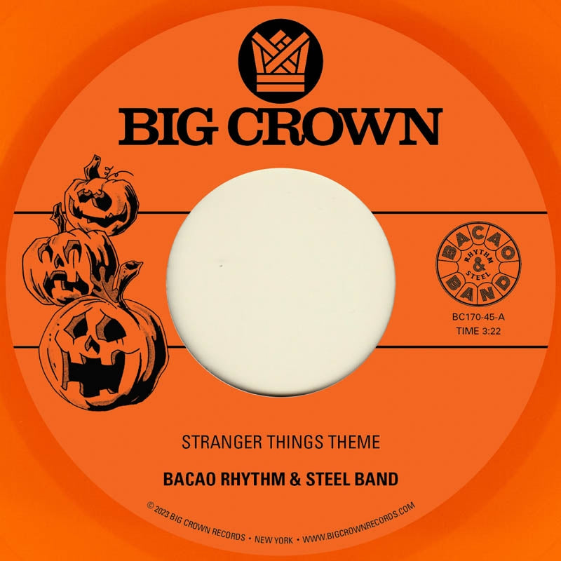 |  7" Single | Bacao Rhythm & Steel Band - Stranger Things Theme/Halloween Theme (Pumpkin Ora (Single) | Records on Vinyl