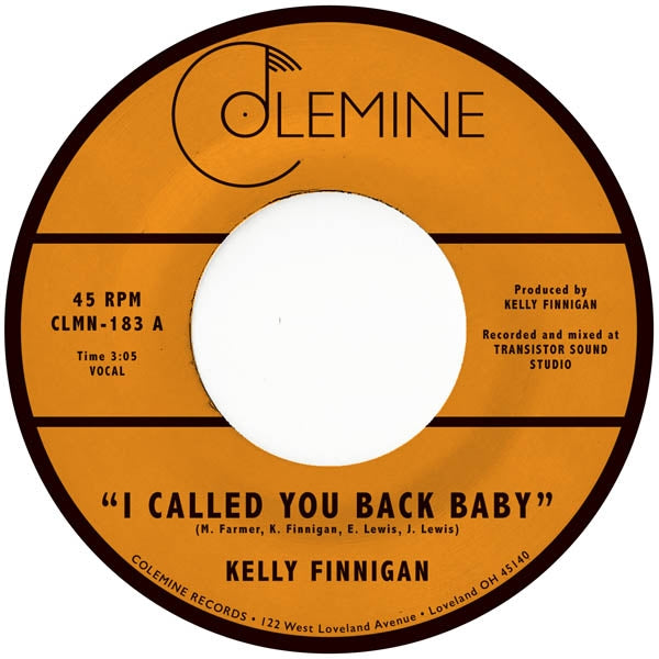 |  7" Single | Kelly Finnigan - I Called You Back Baby (Single) | Records on Vinyl