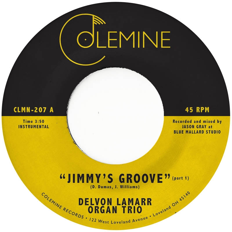 |  7" Single | Delvon -Organ Trio- Lamarr - Jimmy's Groove (Single) | Records on Vinyl