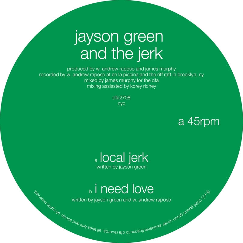 |  12" Single | Jayson & the Jerk Green - Local Jerk (Single) | Records on Vinyl
