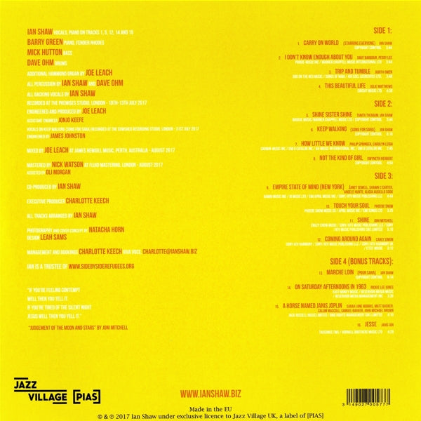 Ian Shaw - Shine Sister Shine |  Vinyl LP | Ian Shaw - Shine Sister Shine (2 LPs) | Records on Vinyl