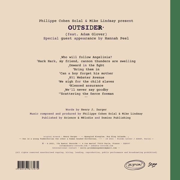 Philippe Cohen/Mik Solal - Outsider  |  Vinyl LP | Philippe Cohen Solal - Outsider (LP) | Records on Vinyl