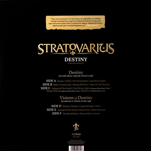Stratovarius - Destiny |  Vinyl LP | Stratovarius - Destiny (3 LPs) | Records on Vinyl