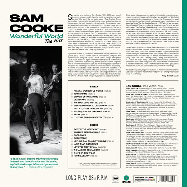 Sam Cooke - Wonderful World  |  Vinyl LP | Sam Cooke - Wonderful World - the Hits (LP) | Records on Vinyl