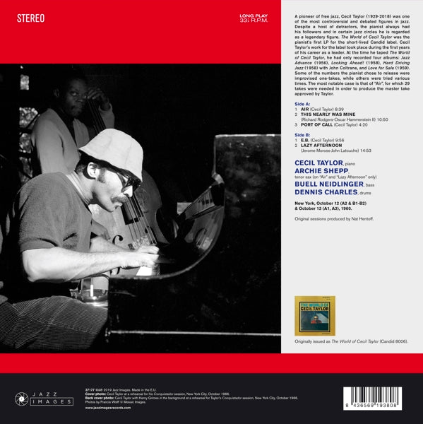 Cecil Taylor - World Of Cecil Taylor |  Vinyl LP | Cecil Taylor - World of Cecil Taylor (LP) | Records on Vinyl