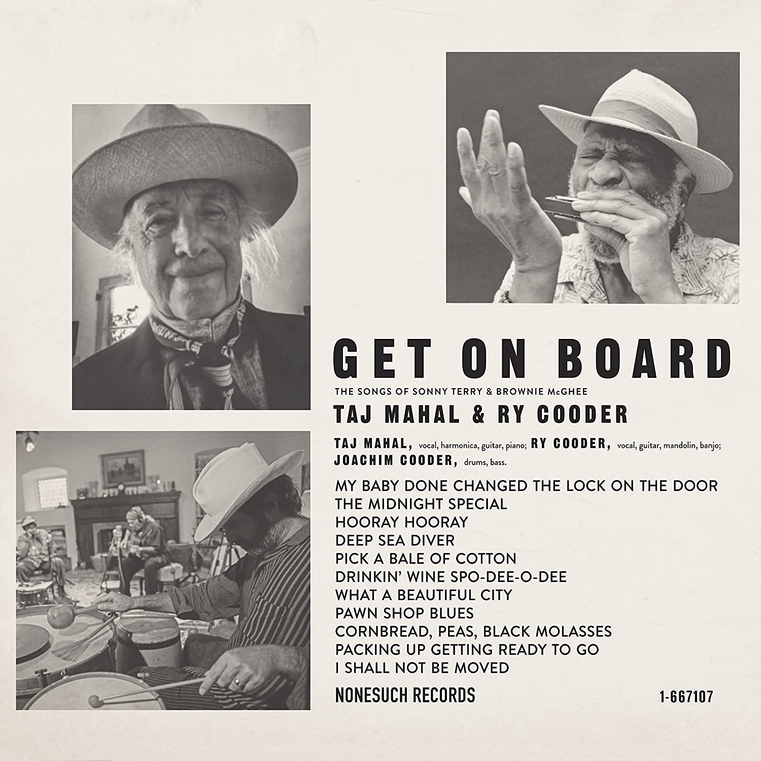 |  Vinyl LP | Taj Mahal & Ry Cooder - Get On Board (LP) | Records on Vinyl