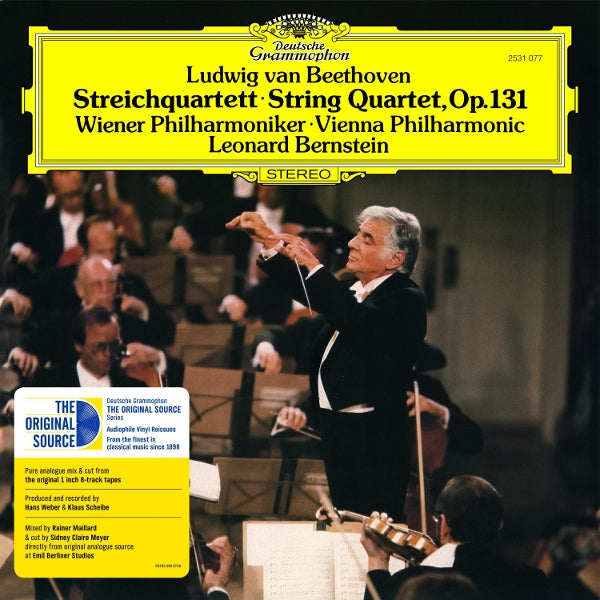  |  Vinyl LP | Wiener Philharmoniker & Leonard Bernstein - Beethoven: String Quartet No. 14 In C-Sharp Minor, (LP) | Records on Vinyl