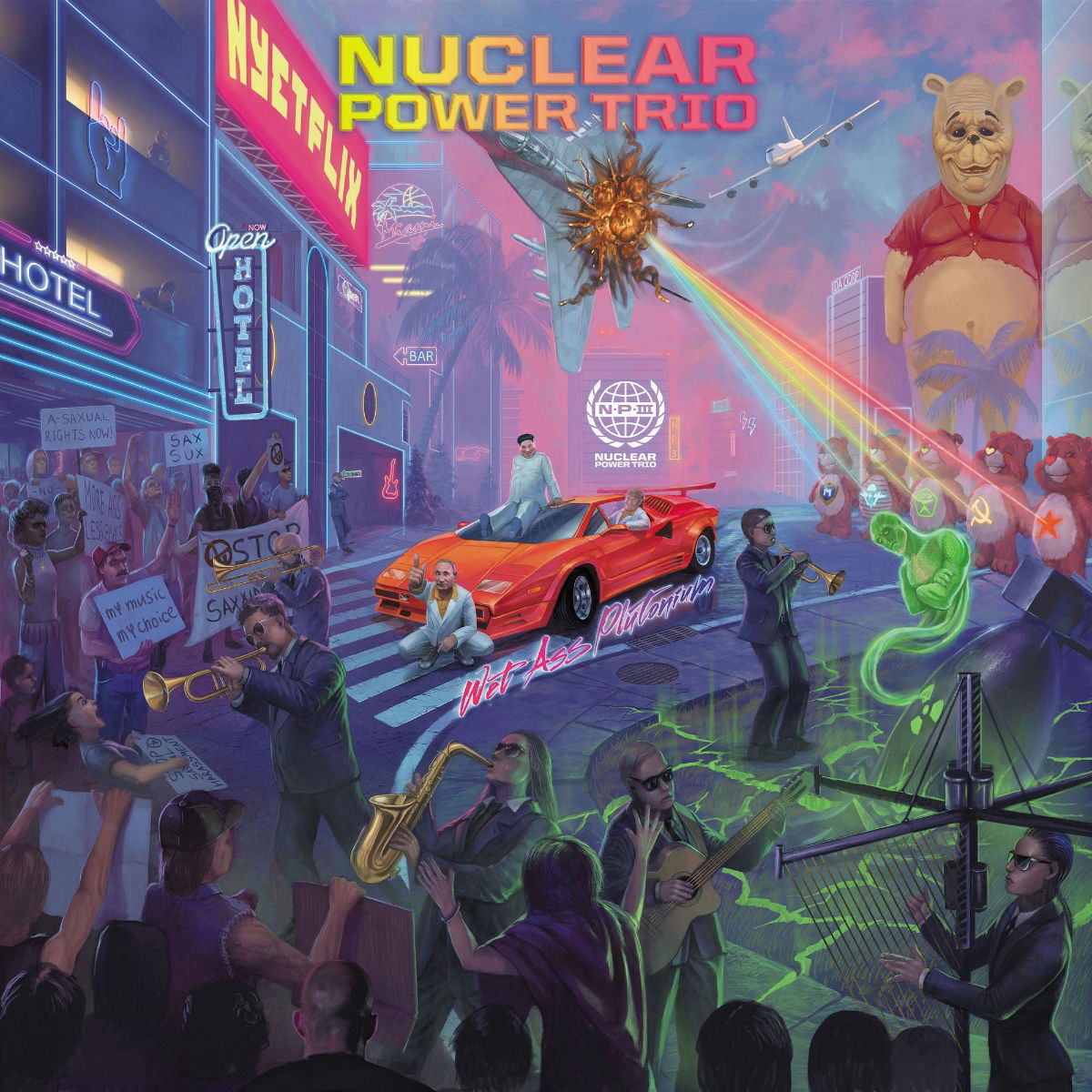 Nuclear Power Trio - Wet Ass Plutonium (LP) Cover Arts and Media | Records on Vinyl