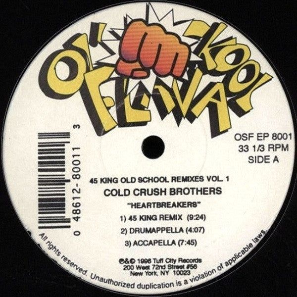  |   | Cold Crush Brothers - 45 King Old School Remixes Vol . 1 (Single) | Records on Vinyl