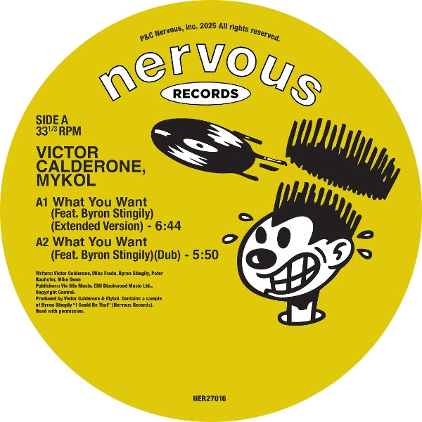  |  12" Single | Victor Calderone - What You Want / Take You Back (Single) | Records on Vinyl