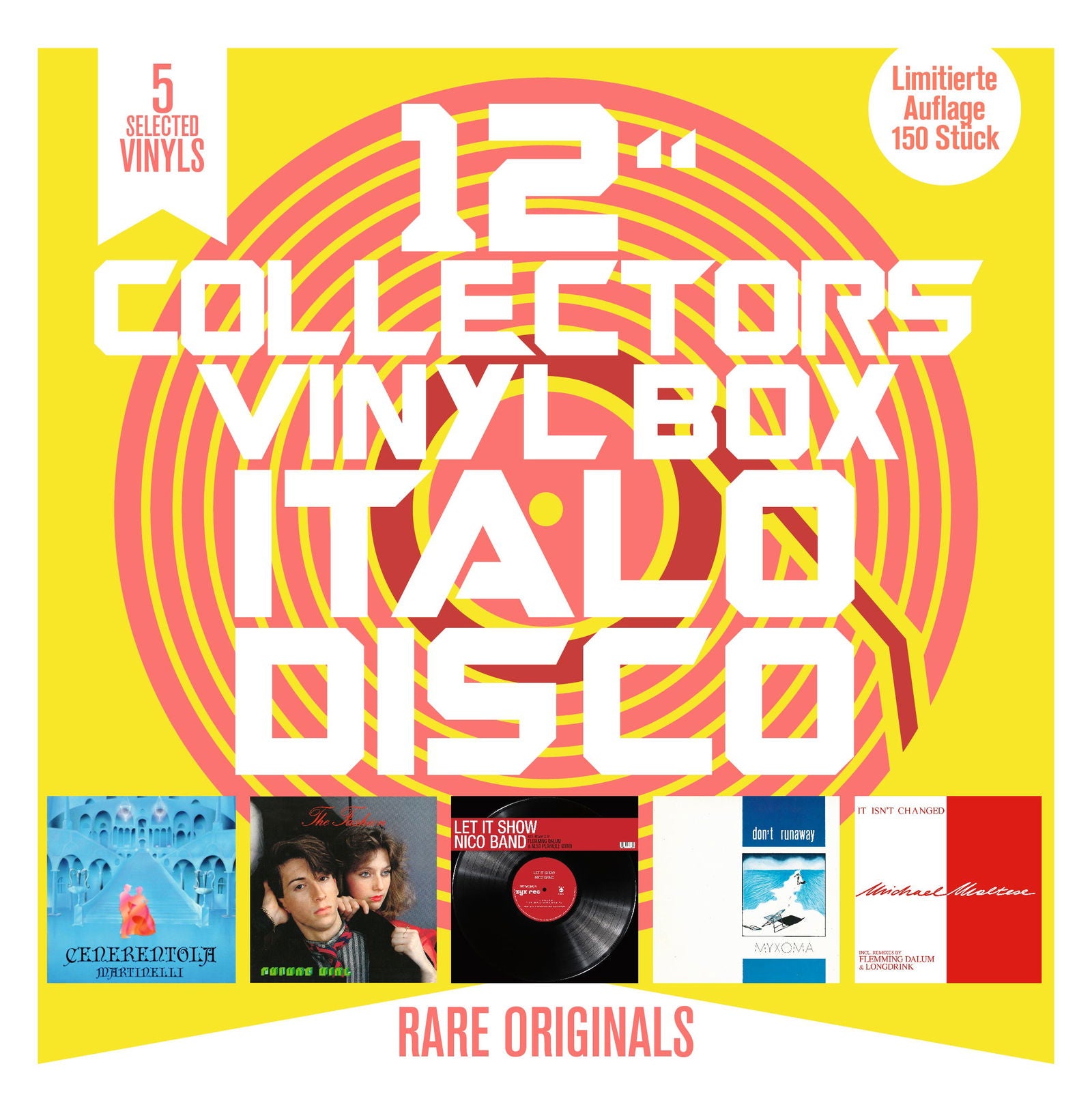 V/A - 12" Collector's Vinyl Box: Italo Disco (5 Singles) Cover Arts and Media | Records on Vinyl