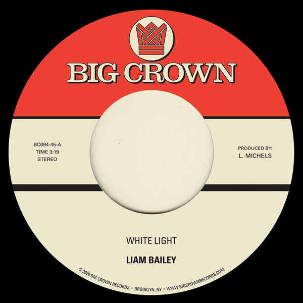  |  7" Single | Liam Bailey - White Light (Single) | Records on Vinyl