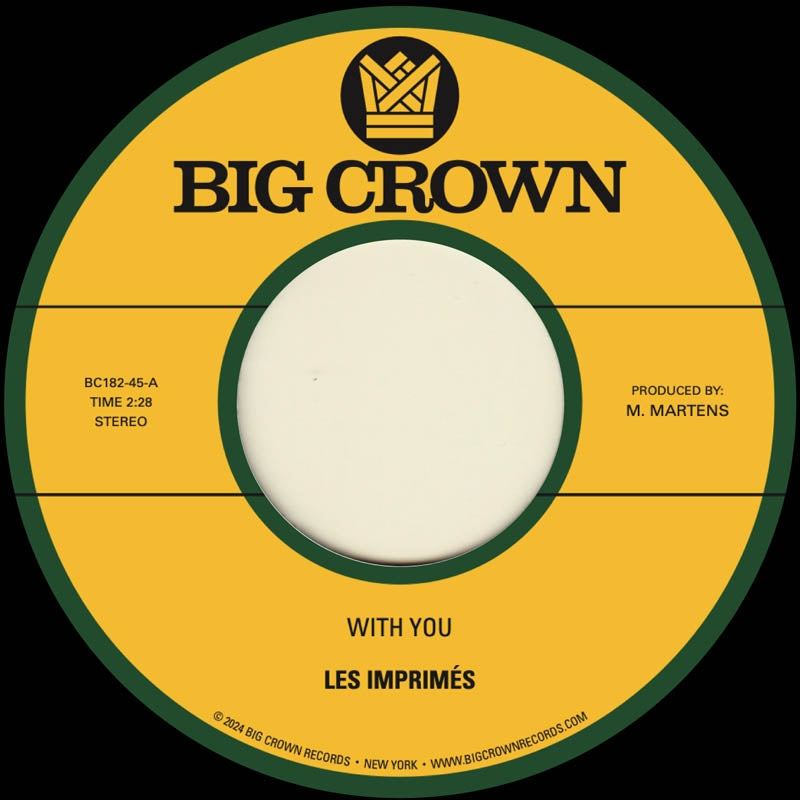  |  7" Single | Les Imprimes - With You (Single) | Records on Vinyl